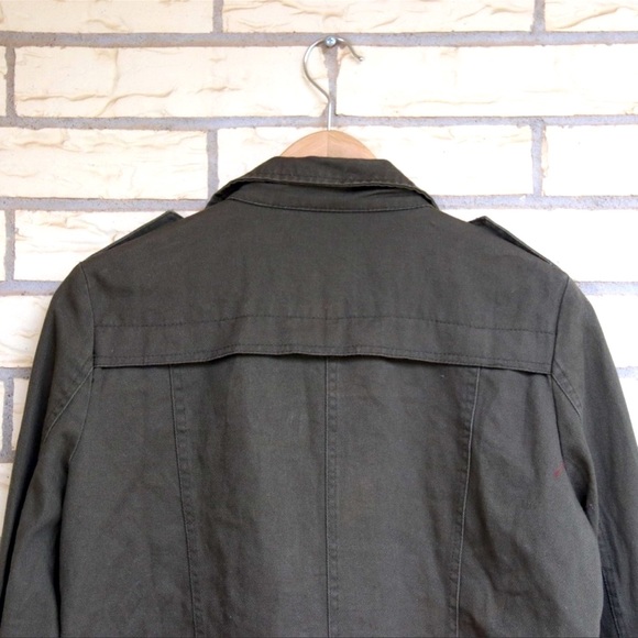 Sequin Distressed Army Military Jacket - Picture 9 of 10